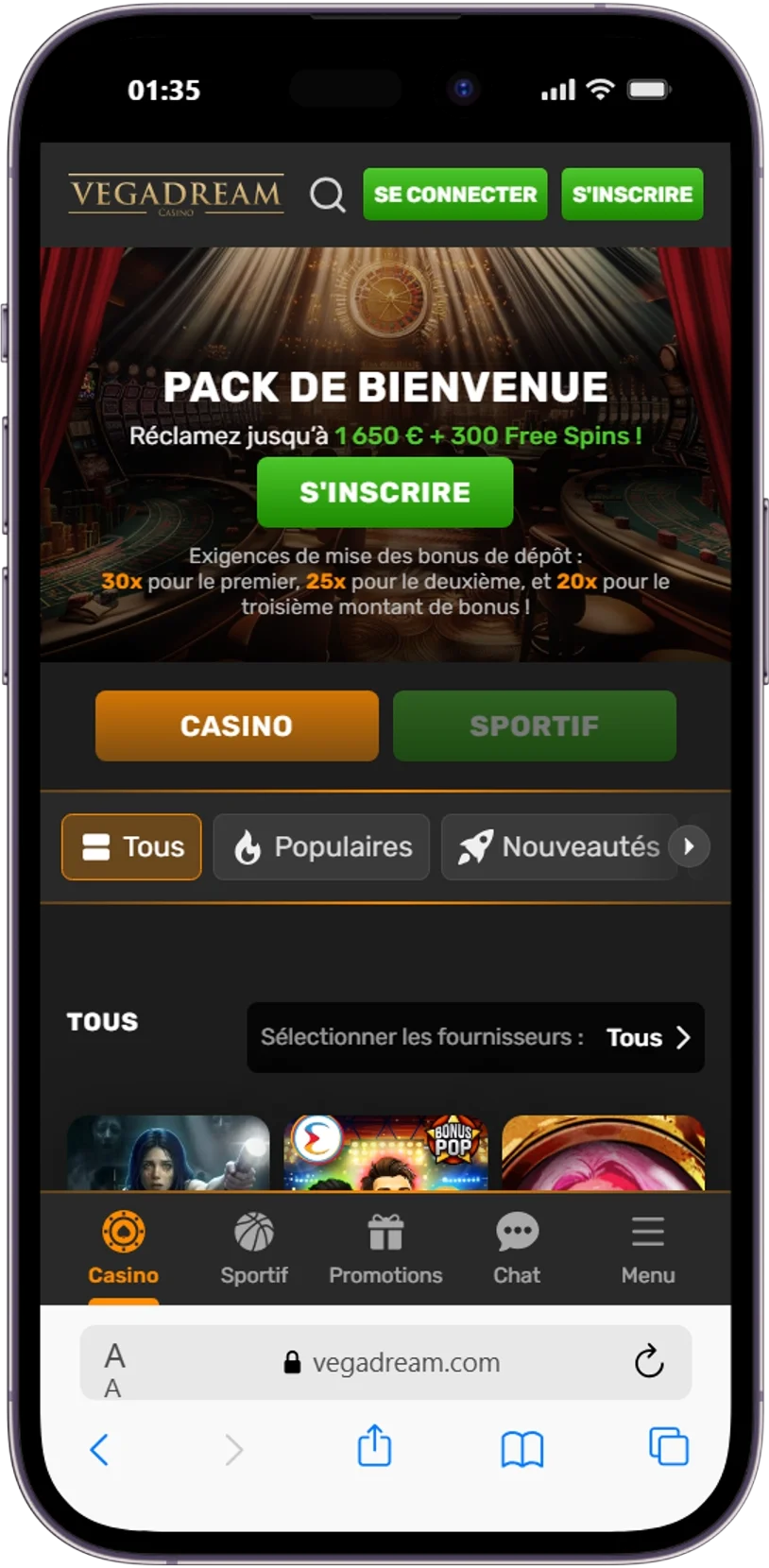 Navigateur mobile