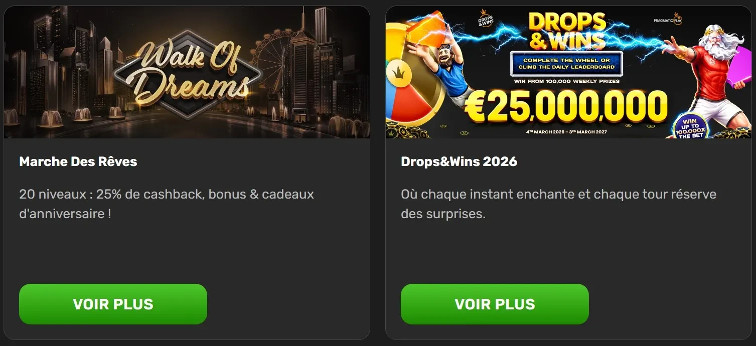 Meilleures promotions